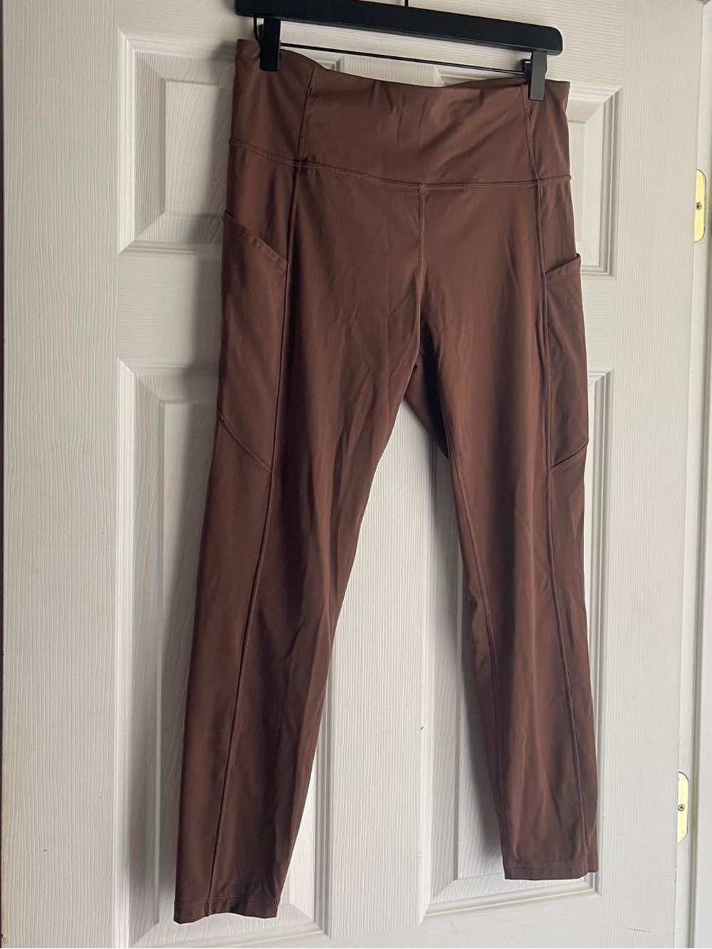 CRZ YOGA brown leggings with side pockets